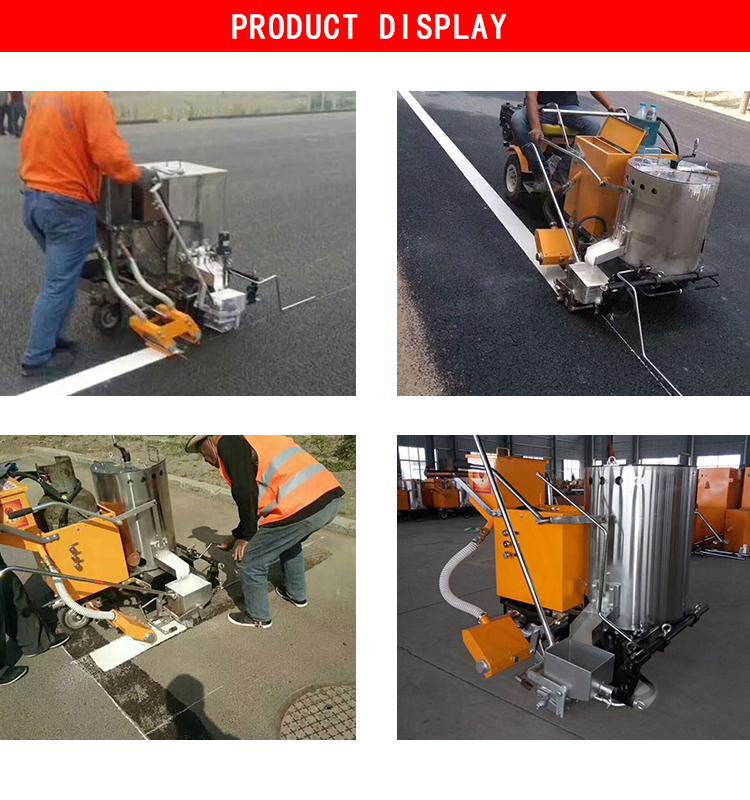 Walk-up cold spray automatic cold paint and thermoplastic road marking machines price