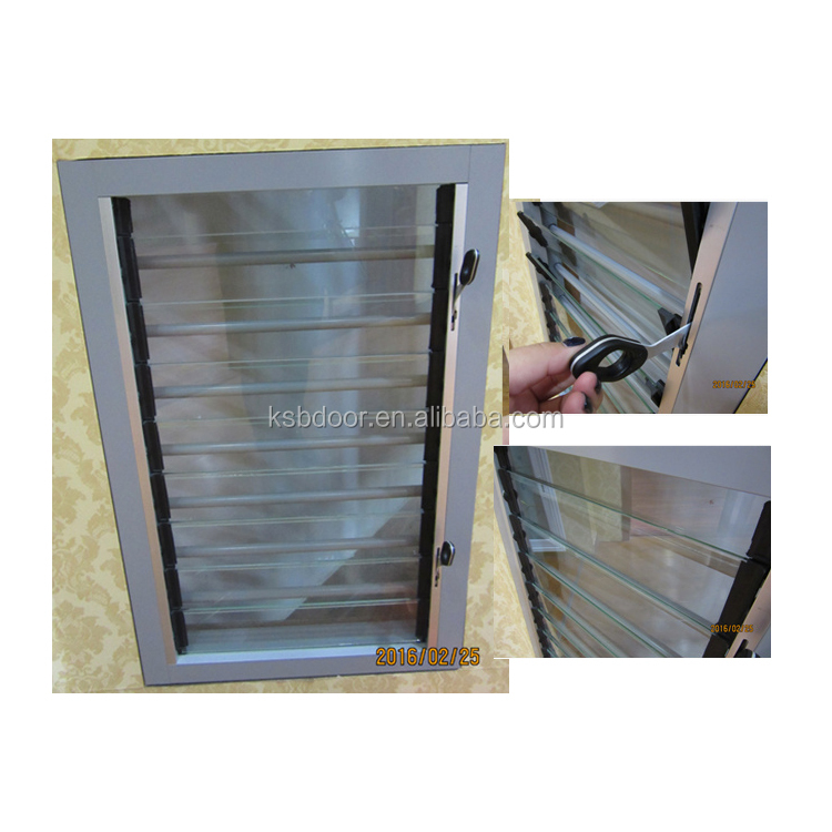 China hot sale bathroom used aluminium louver windows factory cheap price of glass louver