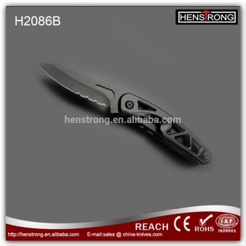 Fine-blanked Multi-purpose Pocket Knife with built-in LED Flashlight Folding Knife Survival Knfie