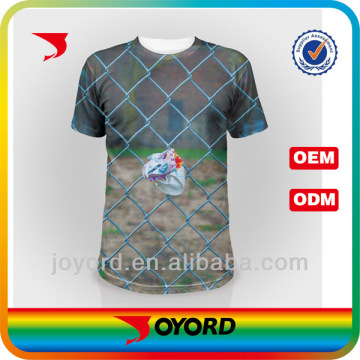 Dye sublimated dry fit t shirt