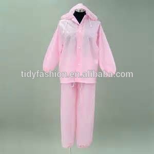 Ladies Fashion PVC Cover All Waterproof Slicker Suit