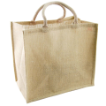 Oversize jute shopping bags put bread sticks,toast