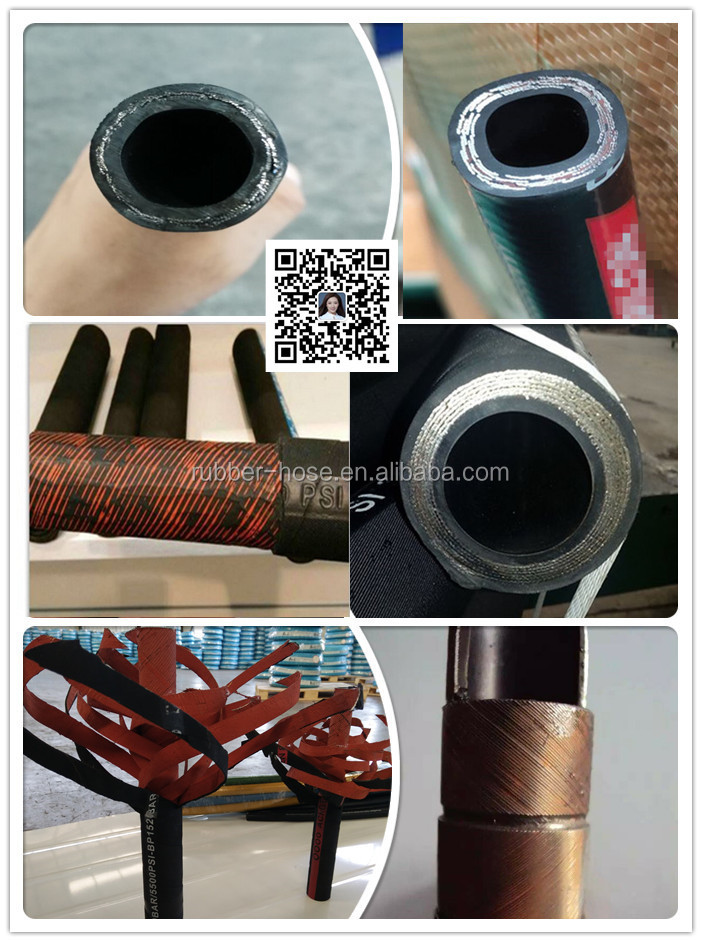 BAILI HOSE En857 2SC Steel Wire Reinforced braid Rubber compact hydraulic Hose For Oil Field