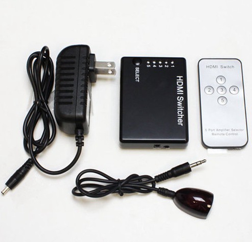 HDMI Switch Switcher 5X1 Port 1080P for HDTV PS3