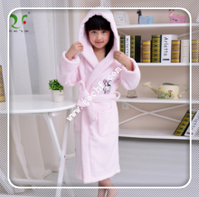 Babby hooded Velvet terry bathrobe