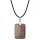 Red Goldstone 25x35 mm Collier pendentif en pierre rectangulaire pour femmes hommes