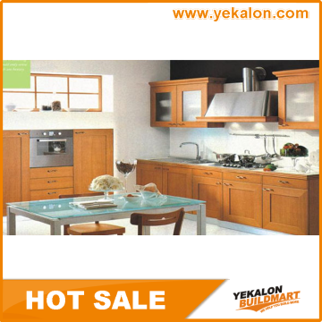 Competitive Price solid wood kitchen cabinet vinyl wrap Manufacturer From China