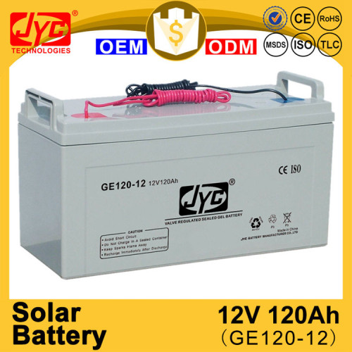 hot quality sealed maintenance free 12v 120ah solar charger car battery