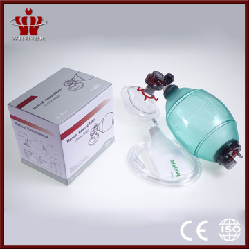 PVC manual pulmonary resuscitator