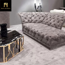 Modern Luxury Hexagonal Golden Coffee Table for Living Room