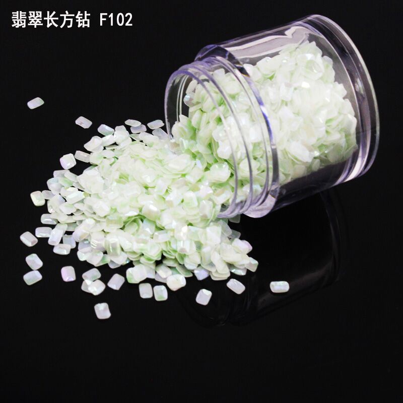 Factory direct! 3D diamond neon glitter /fluorescent  flake glitter for nail art, make up,cloth decoration etc