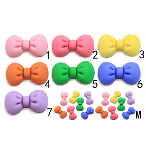 En gros mignon noeud papillon dos plat perles de résine Kawaii noeud d&#39;arc artificiel bricolage artisanat Slime remplisseur accessoires