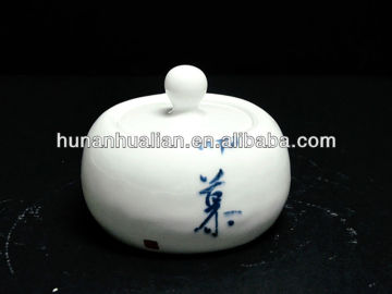 porcelain sugar pot/ceramic sugar pot with hand painting