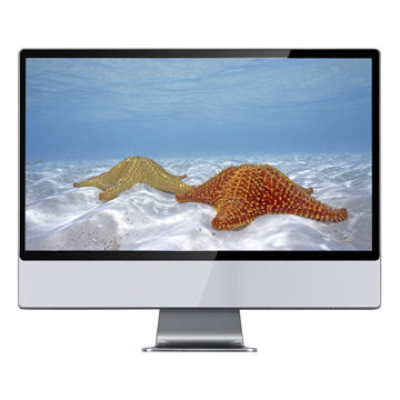 23.6-inches LED Monitor with Touch Keys, Anti-Reflective Glass and VGA/DVI/HDMI Optional