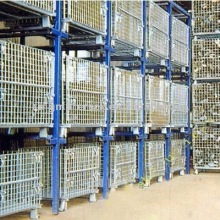 Folding steel pallet