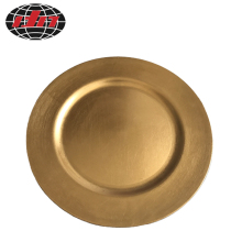 Gold Round Plastic Charger Plate