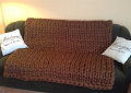 100% कपास Chunky Merino कंबल crochet
