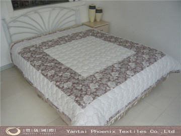 cotton king size printed patchwork quilted bedspreads