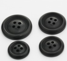 Black Resin Western-style Clothes Button