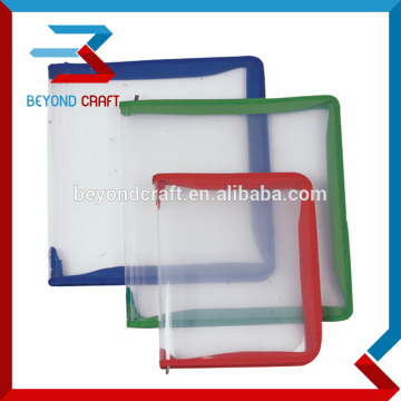 A4 A5 size plastic PP zipper file bag cloth zipper fastener files