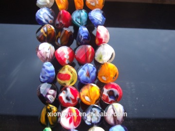facet rondelle lampwork glass beads wholesale