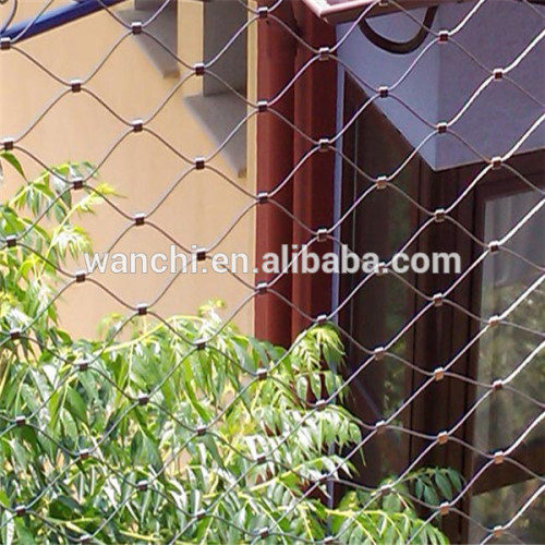 diagonal weave galvanized birds cages nets fence wire fencing/ss cable mesh safety protect mesh