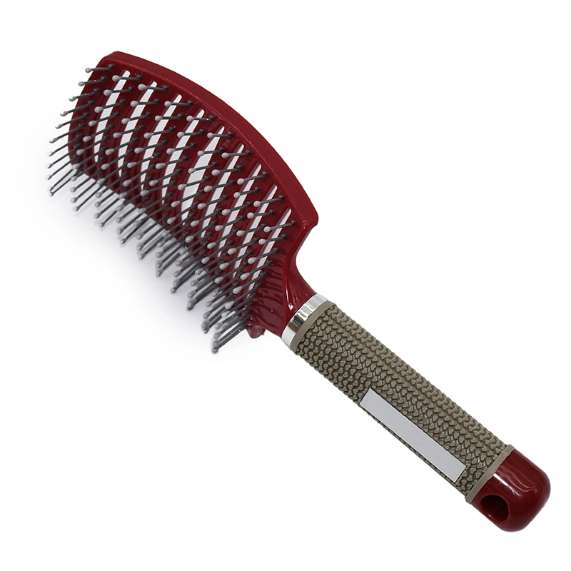 Multiple Colors Hair Scalp Massage Comb Bristle Nylon Hairbrush Curly Detangling Hair Brush for Women