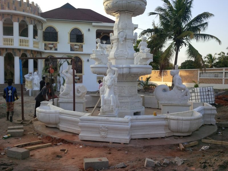 Outdoor Decoration Stone Marble Water Fountain