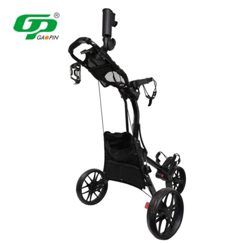 Luxury foldable freestanding control golf cart trolley.