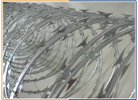 BTO-22 galvanized concertina razor barbed wire 15 years experience good price