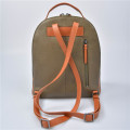 Freizeit Leder Rucksack Schultasche Khaki Farbe