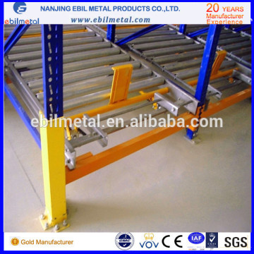 certificated cosmetic push back racking