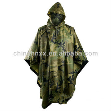 military woodland camouflage poncho raincoat suit waterproof suit