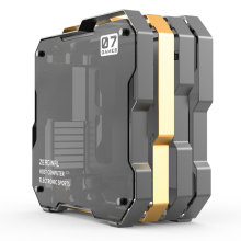 ZEAGINAL Middle Tower Chassis ATX Gamer Case for Water Cooling, DIY Glass PC Case, ZC-07