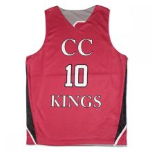 Custom Printed dry fit Pink basketball jersey