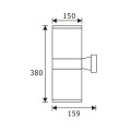 LEDER โคมไฟติดผนังกลางแจ้ง LEDER 20W*2