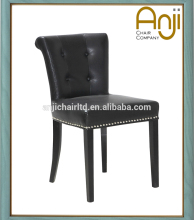 Antique old leather accent chairs for living room