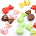 Popular Chocolate Candy Shaped Flatback Beads Slime DIY Juguete Decoración Teléfono Shell Adornos Cuentas Encantos