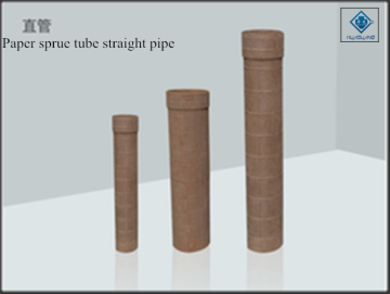 Pipe tube straight paper sprue