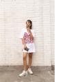 LADIES WHITE T-SHIRT DRESS