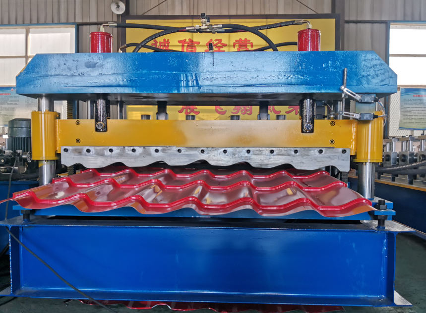 Metal Steel Glazed  Roof Tile Roll Forming Machine Manufacturer