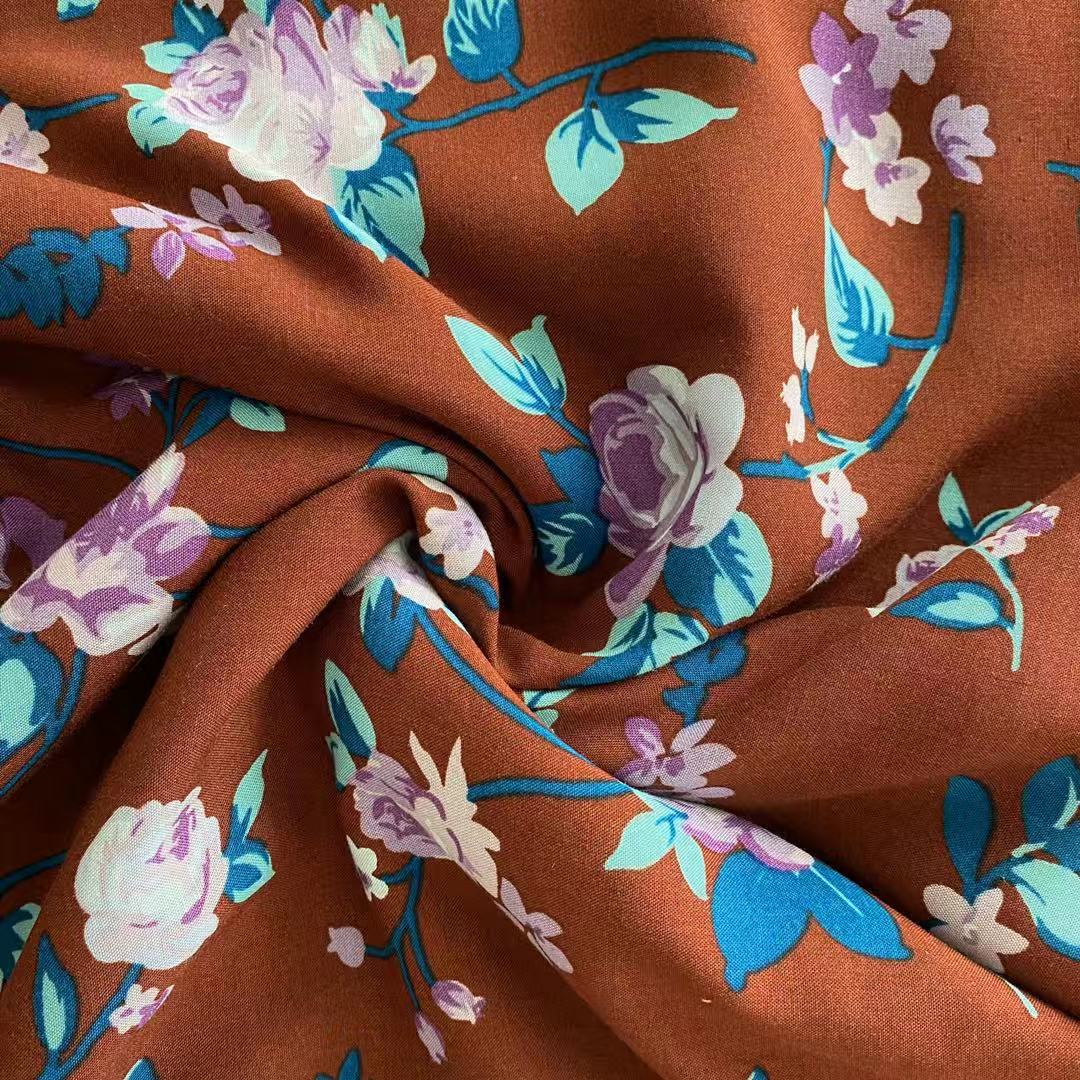Weiche Farben Kleid Material Krawatte gefärbt 100%viskose Stoff für Frau