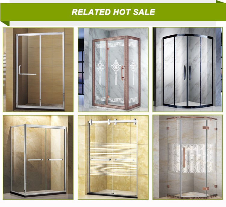 foshan wholesale cheap hotel stainless steel Tempered glass shower cubicle
