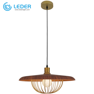 Drewniane lampy wiszące LEDER Drop