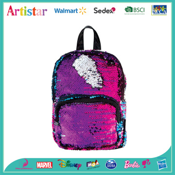 rainbow color sequins backpack