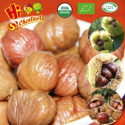 Best selling Roasted Peeled Chestnuts Snacks, ready to eaty healthy snacks food