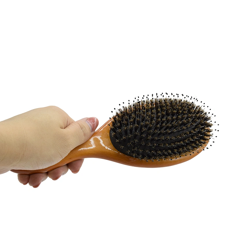 New Style Wood Colour Massage Paddle Detangling Hair Brush