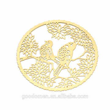 Photo acid etched brass ornaments