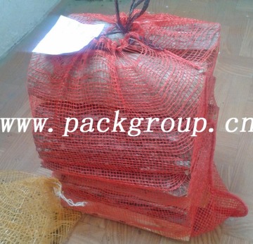 firewood mesh bags/firewood packaging bags/firewood net bag/leno mesh bags /pp mesh bags