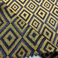 Tessuto jacquard intessuto in poliestere acrilico oro metallizzato Lurex